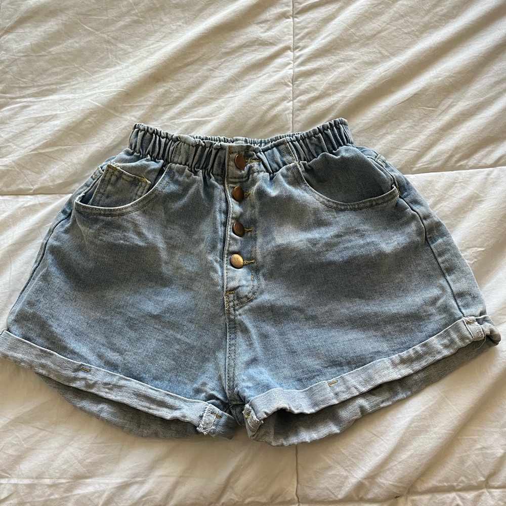 womans jean shorts
